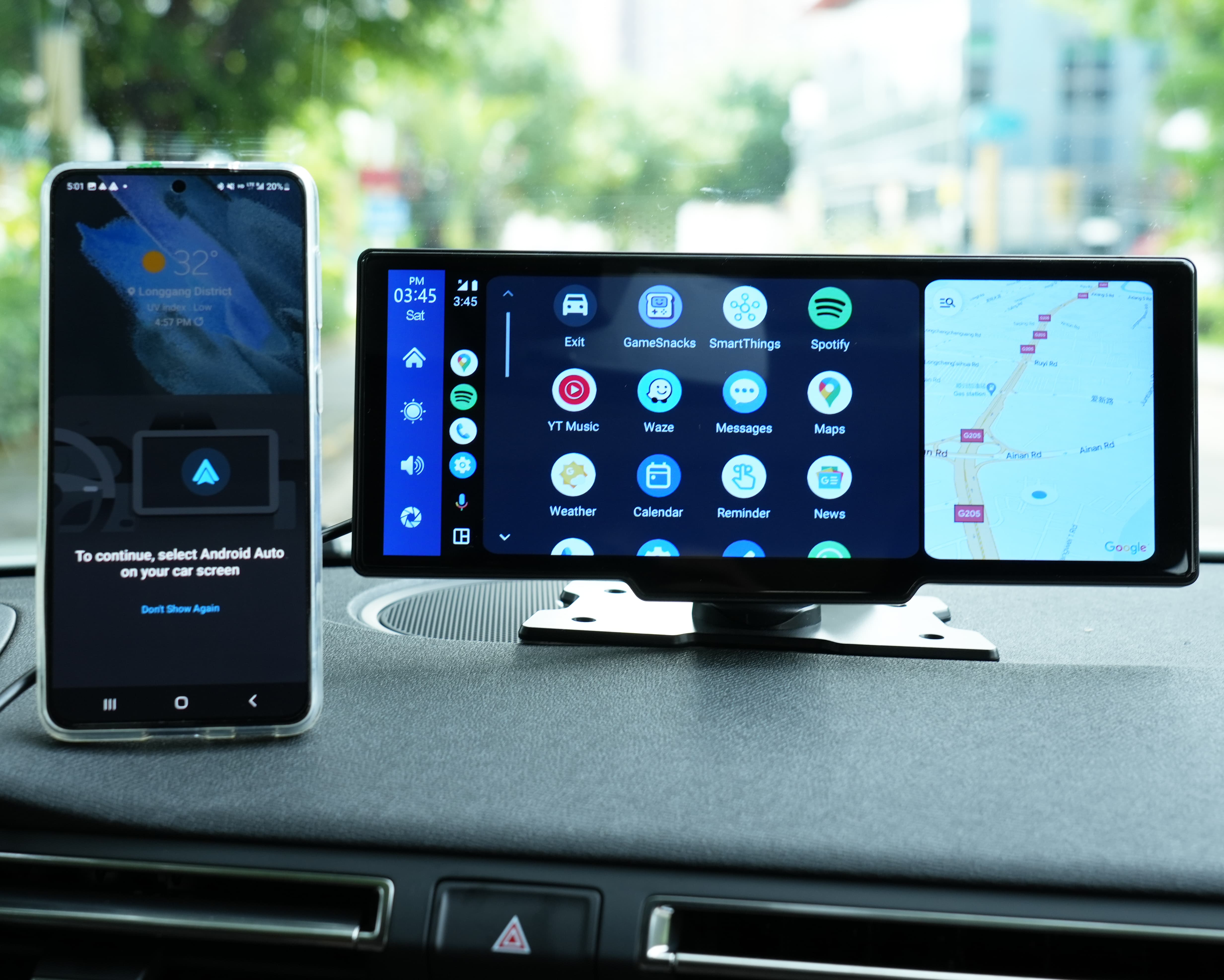 NavigateLux™ - Luxe CarPlay-Breedbeeld - 26 CM - Apple & Android