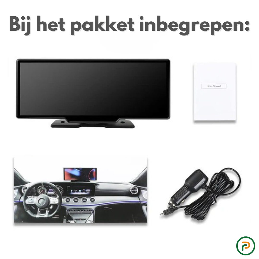 NavigateLux™ - Luxe CarPlay-Breedbeeld - 26 CM - Apple & Android