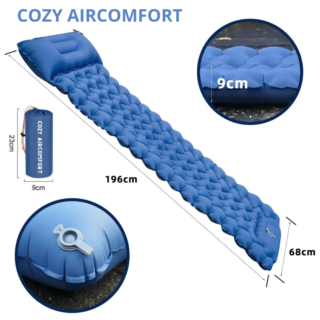 Gezellig AirComfort | Buitenmatras met geïntegreerde pomp!