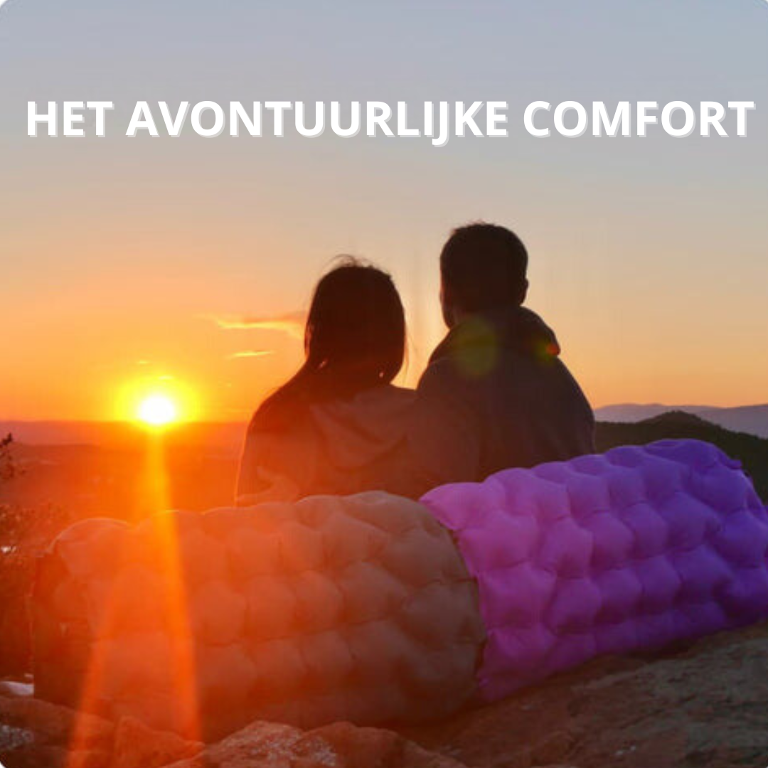 Gezellig AirComfort | Buitenmatras met geïntegreerde pomp!