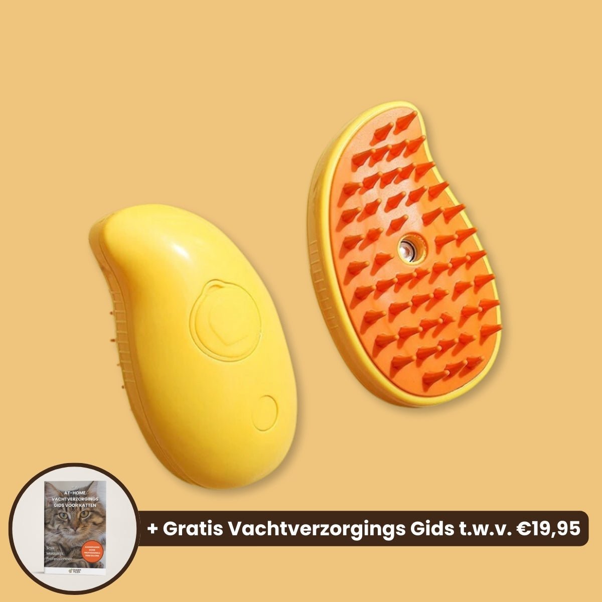 CharmPaws™ Vacht-Verfrissende Stoomborstel - Voor Katten & Honden